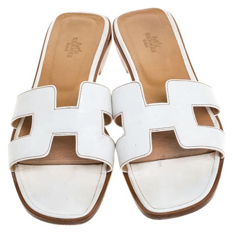 hermes fur slides|hermes sandals oran white.